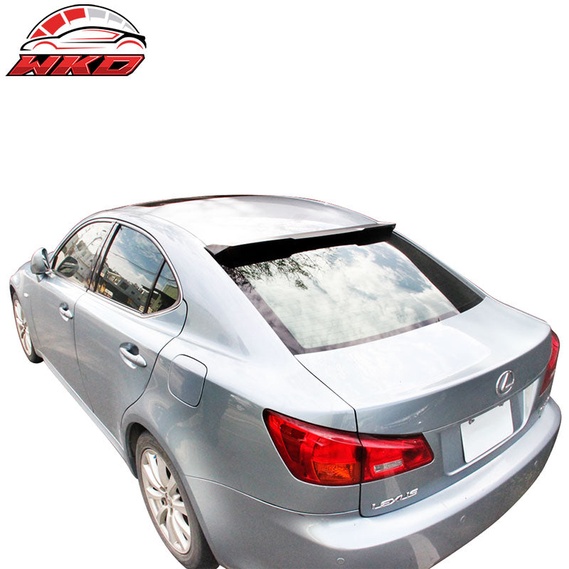 Fits 06-13 Lexus IS250 IS350 4Dr V Style Rear Roof Window Spoiler Unpainted ABS