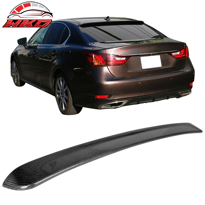 Wholesale 13-20 Lexus GS F Rear Window Roof Spoiler WD Style Carbon Fiber Visor Wing