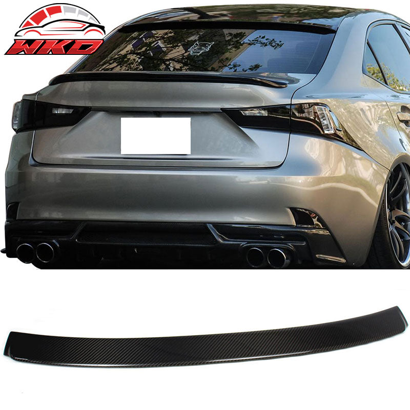 Closeout! Fits 14-20 Lexus IS250 IS300 Sedan IKON Roof Spoiler Carbon Fiber CF