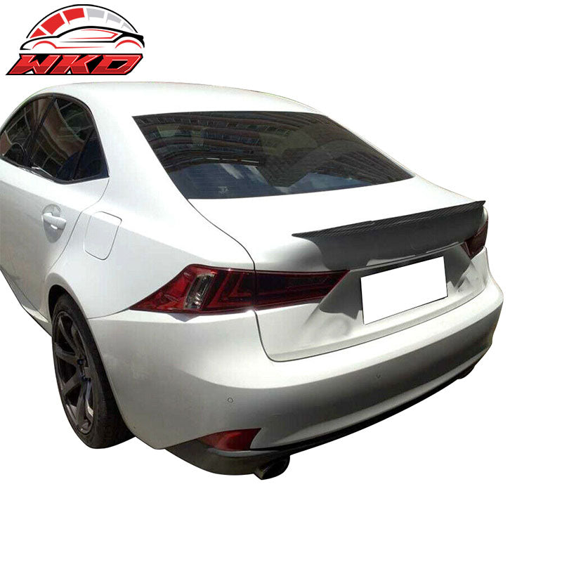 Fits 14-20 Lexus IS250 IS300 Sedan IKON Style Trunk Spoiler Matte Carbon Fiber