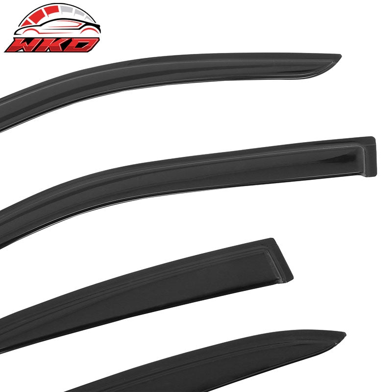 Fits 19-26 Lexus UX200 Tape on Window Visors Vent Rain Sun Wind Guards Deflector