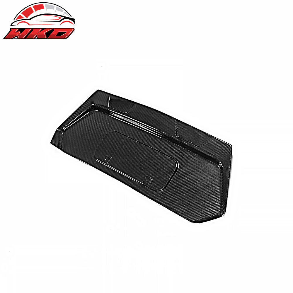 Fits 20-25 Chevrolet Corvette C8 OE Rear License Plate Carbon Fiber Gloss Black
