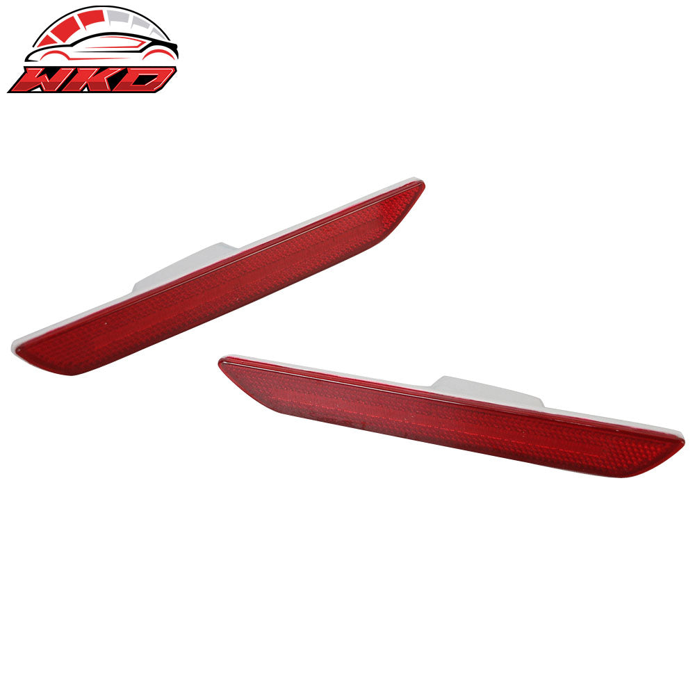 Fits 15-17 Ford Mustang 2PCS Rear Bumper Side Marker LED Lights Lamps Reflectors