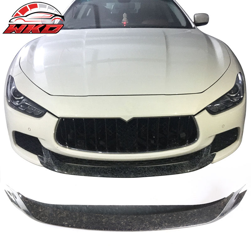 Wholesale 14-17 Maserati Ghibli Sedan Front Bumper Lip JC Forged Matte Carbon Fiber - Wikond Auto
