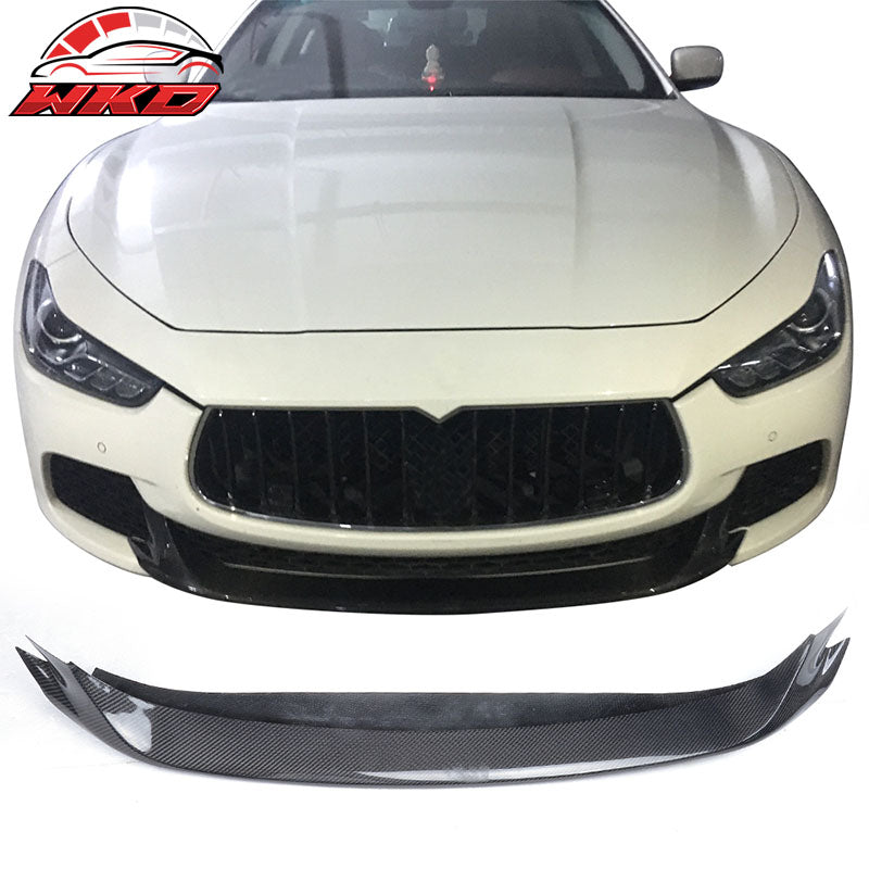 Wholesale 14-17 Maserati Ghibli Sedan JC Style Front Bumper Lip Matte Carbon Fiber - Wikond Auto