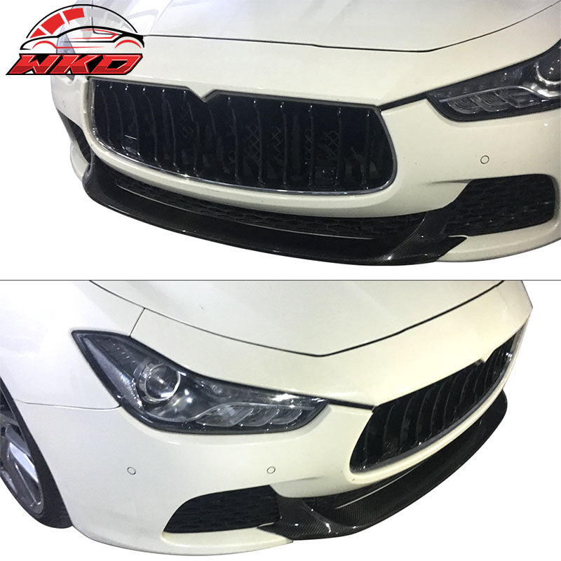 Wholesale 14-17 Maserati Ghibli Sedan JC Style Front Bumper Lip Matte Carbon Fiber - Wikond Auto