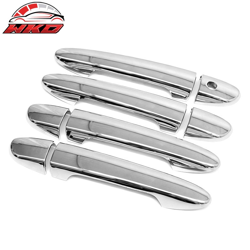 Fits 10-16 Mazda 3 13-24 CX-5 Chrome ABS 4PCS Door Handle Covers with 1 Key Hole