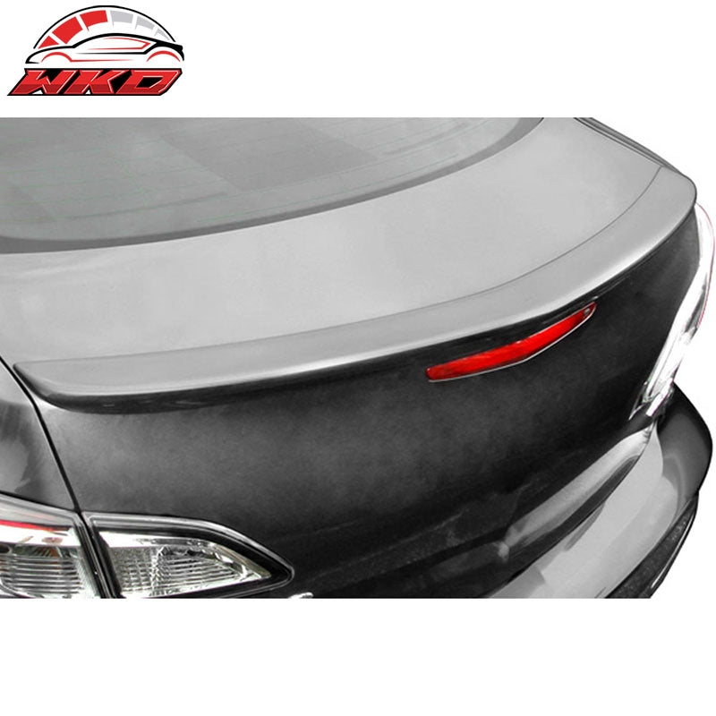 Fits 10-13 Mazda 3 Mazda3 Sedan OE Style Trunk Spoiler Wing Lip Flush Mount ABS