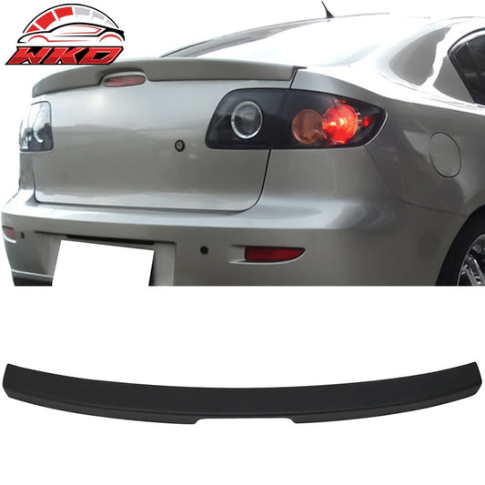 Wholesale 04-09 Mazda 3 Sedan Flush Mount OE Style Rear Trunk Spoiler Matte Black ABS