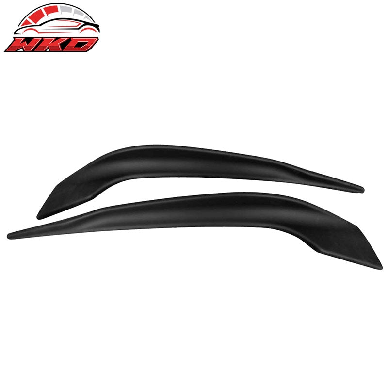 Fits 16-17 Mazda 6 2PCS Front Bumper Lip Splitter Spoiler Winglet Unpainted ABS