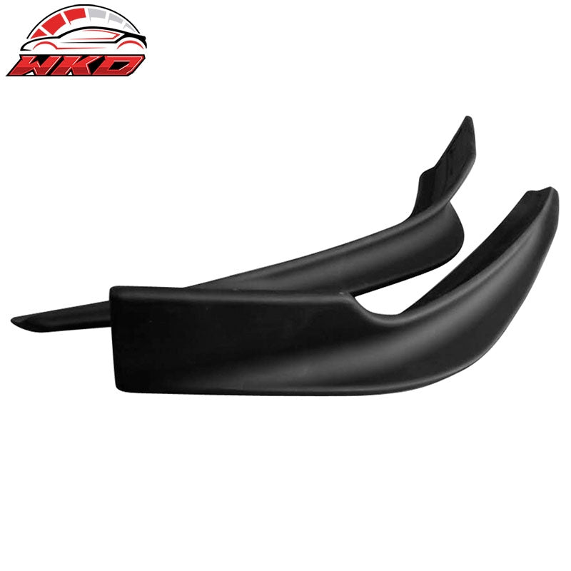 Fits 16-17 Mazda 6 2PCS Front Bumper Lip Splitter Spoiler Winglet Unpainted ABS