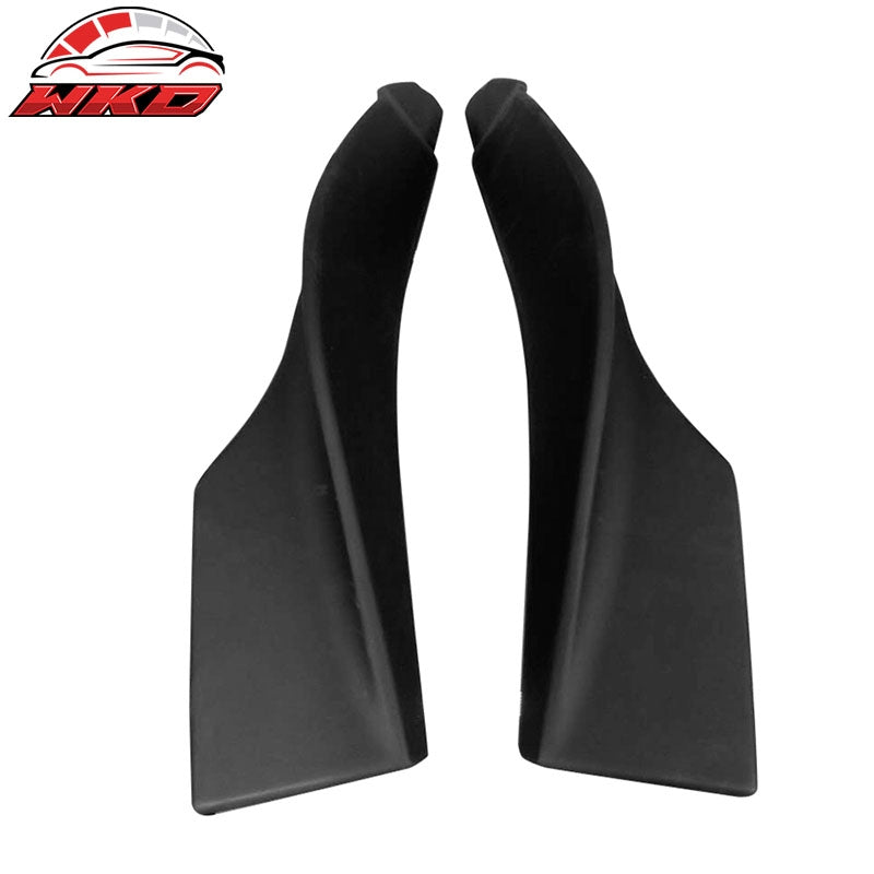 Fits 16-17 Mazda 6 2PCS Front Bumper Lip Splitter Spoiler Winglet Unpainted ABS