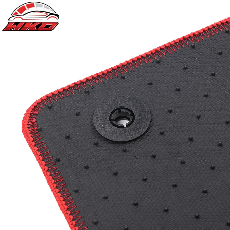 Fits 20-26 Mazda CX-30/19-26 Mazda 3 Nylon Floor Mats 1st 2nd Row 4PC - Red