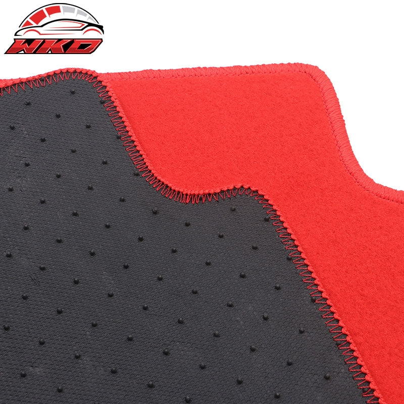 Fits 20-26 Mazda CX-30/19-26 Mazda 3 Nylon Floor Mats 1st 2nd Row 4PC - Red