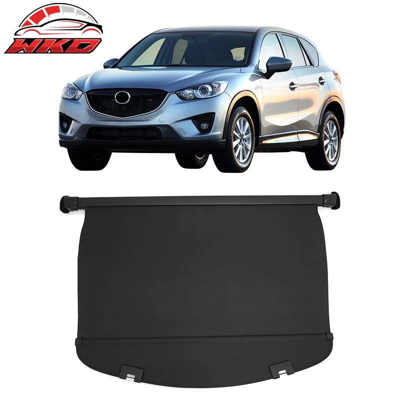 Fits 13-16 Mazda CX-5 Retractable Rear Trunk Cargo Cover Carbon Fiber Texture
