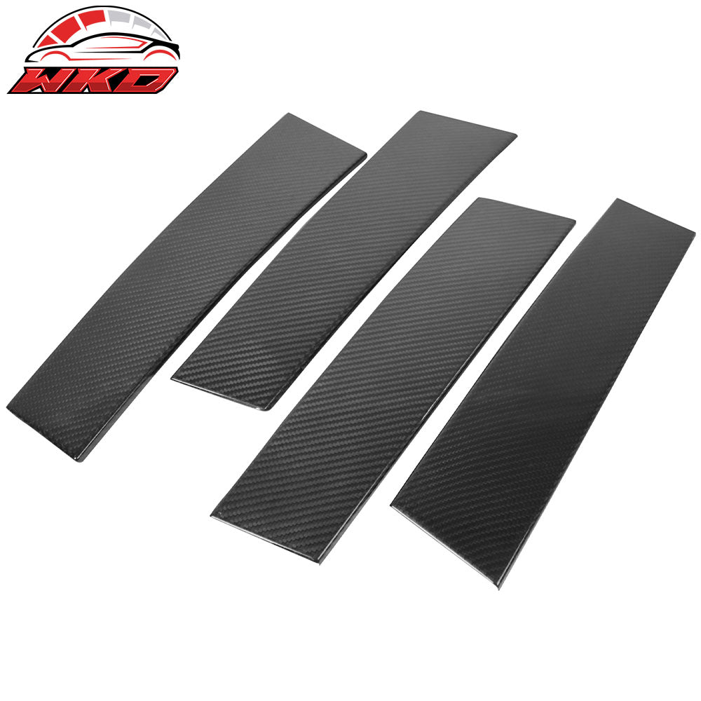Fits 12-16 Mazda CX-5 Carbon Fiber CF Door Pillar Post Cover Window Trim 10PCS