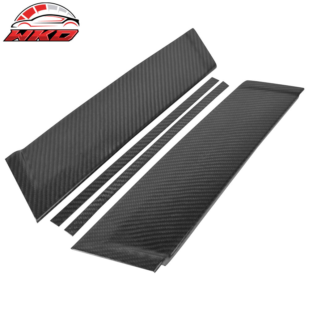Fits 12-16 Mazda CX-5 Carbon Fiber CF Door Pillar Post Cover Window Trim 10PCS