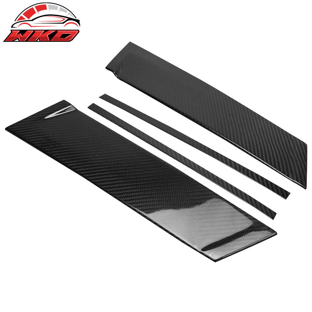 Fits 12-16 Mazda CX-5 Carbon Fiber CF Door Pillar Post Cover Window Trim 10PCS