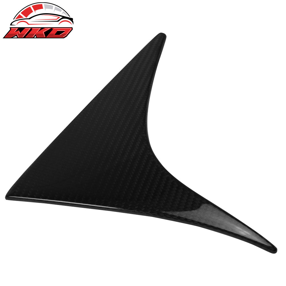 Fits 12-16 Mazda CX-5 Door Carbon Fiber CF Rear Spoiler Triangle Trim Cover 2PCS