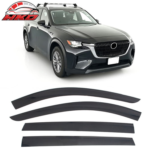Wholesale 25-26 Mazda CX-70 & 24-26 CX-90 Low Profile Style Tape-on Window Visors - Wikond Auto