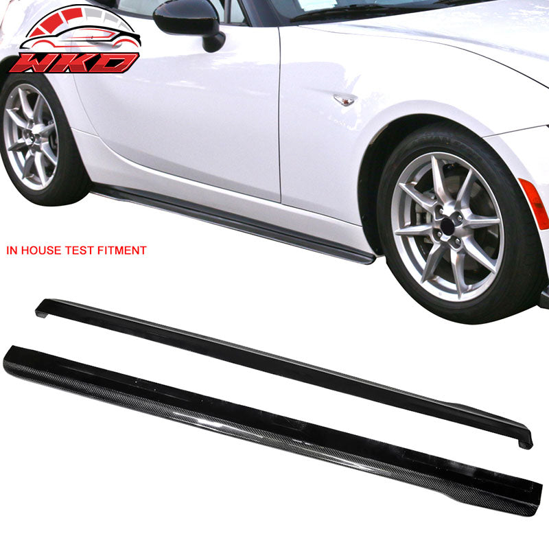 Fits 16-20 Mazda MX-5 Miata ND5RC CS Style Side Skirts 2PC Carbon Fiber CF
