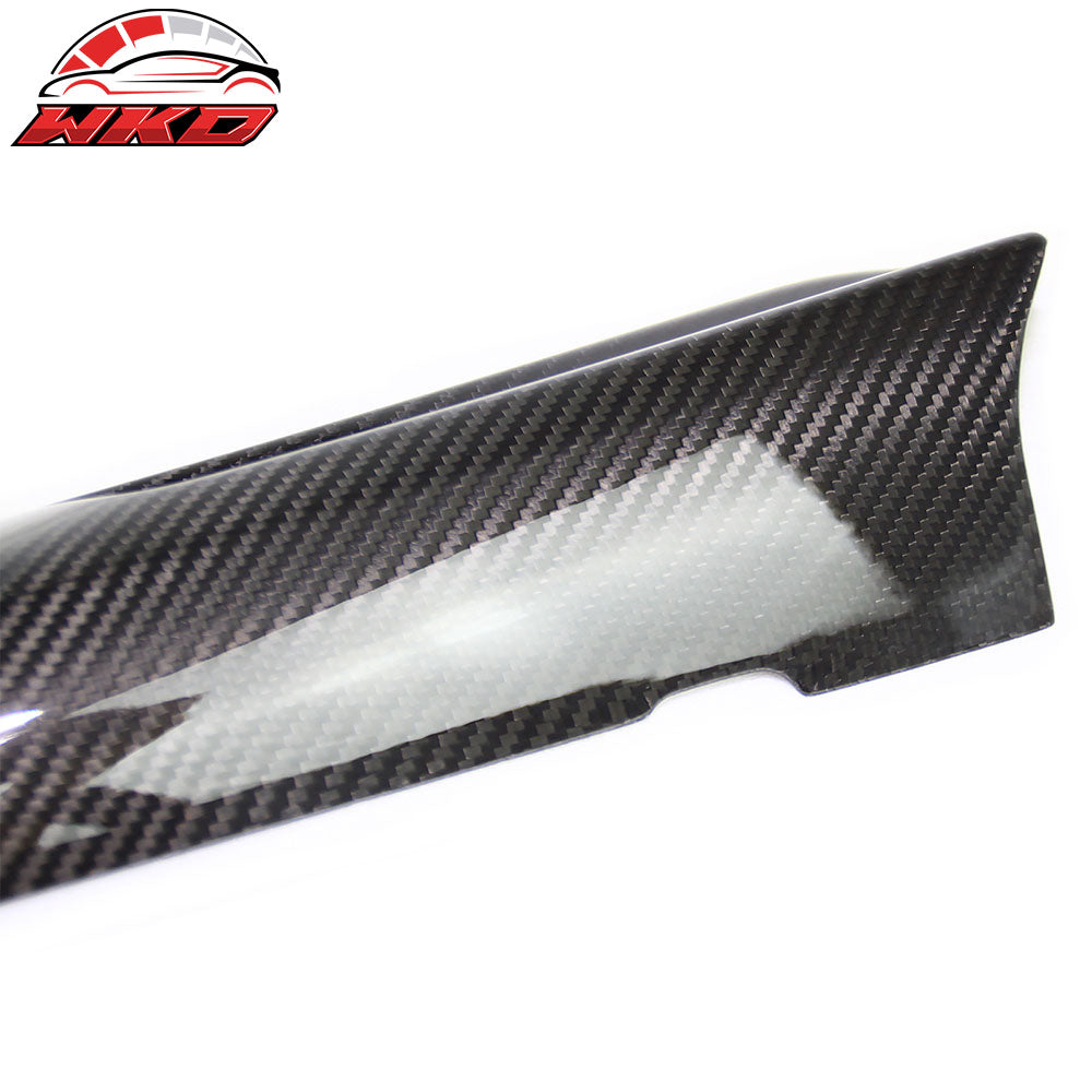 Fits 16-25 Mazda MX-5 MX5 Miata Carbon Fiber CF Interior Door Panel Trim 4PCS