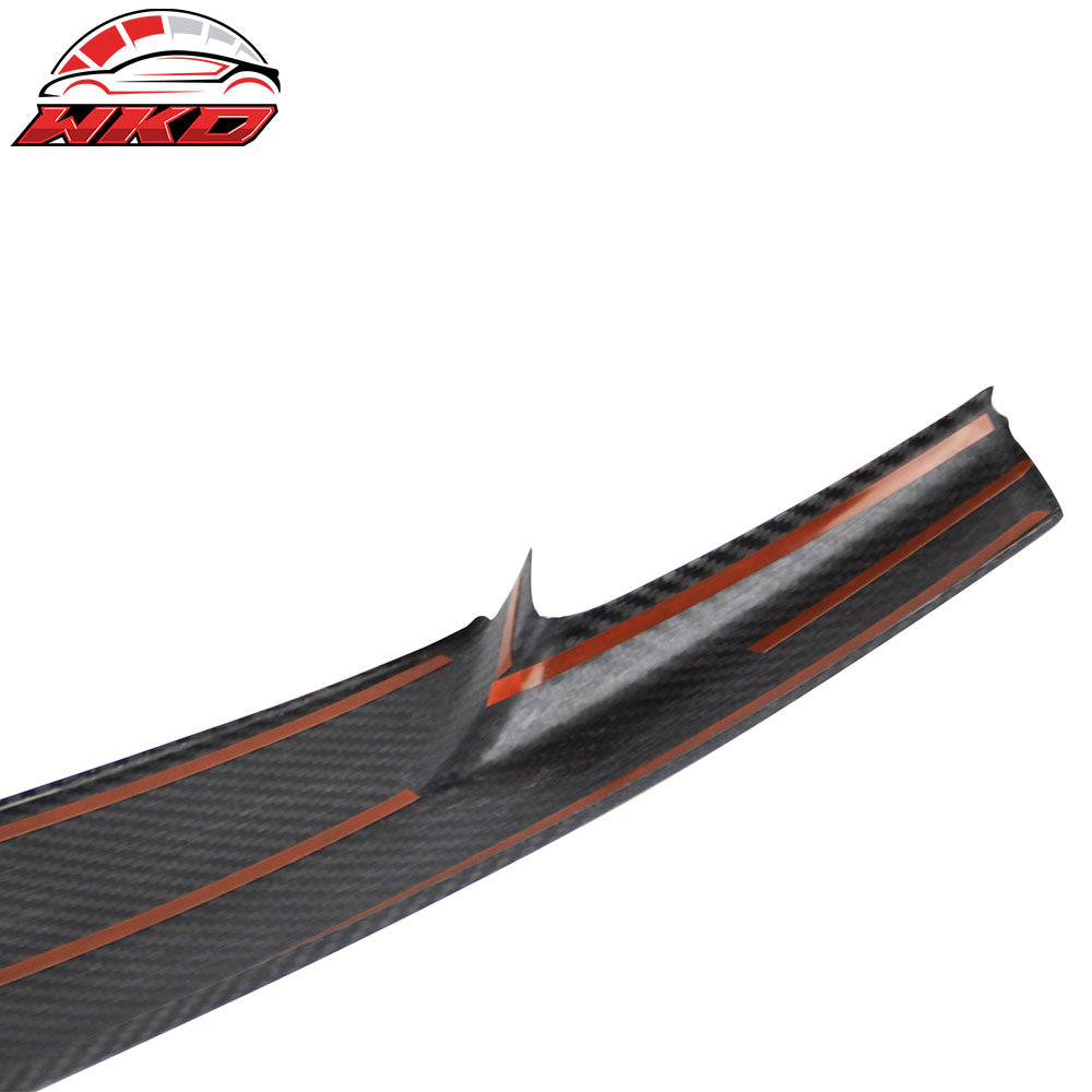 Fits 16-25 Mazda MX5 MX-5 Miata Carbon Fiber CF Front Bumper Air Dam Grille Trim