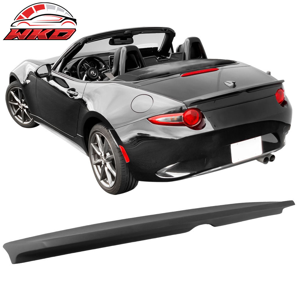 Fits 16-25 Mazda MX-5 & MX-5 Miata Rear Trunk Boot Spoiler Wing Lip Unpainted