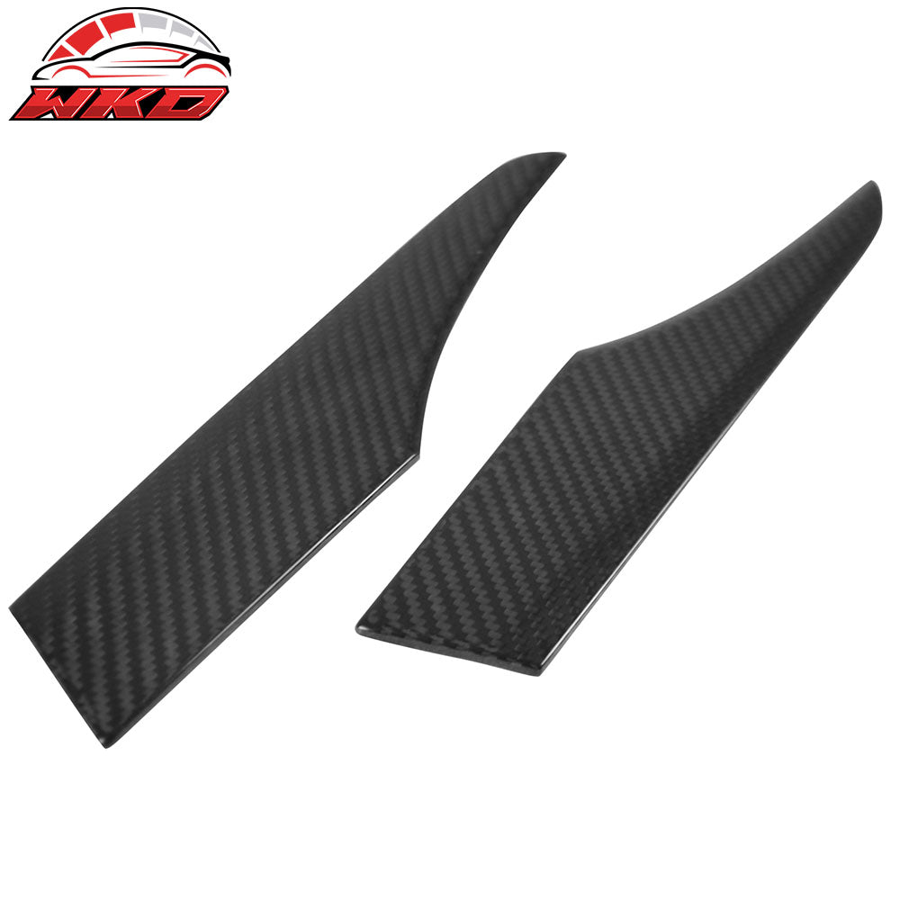 Fits 16-25 Mazda MX5 MX-5 Miata Carbon Fiber CF Car Rear Trunk Garnish Trim 2PCS