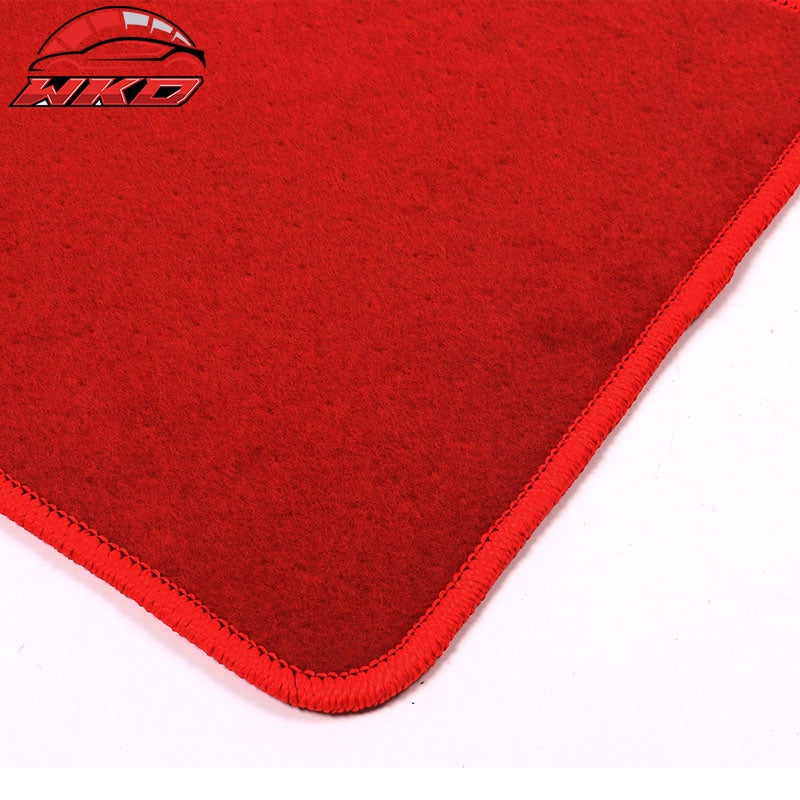 Fits 90-97 Mazda Miata MX-5 Car Auto Floor Mats Cargo Liner Nylon Red Carpet 2PC
