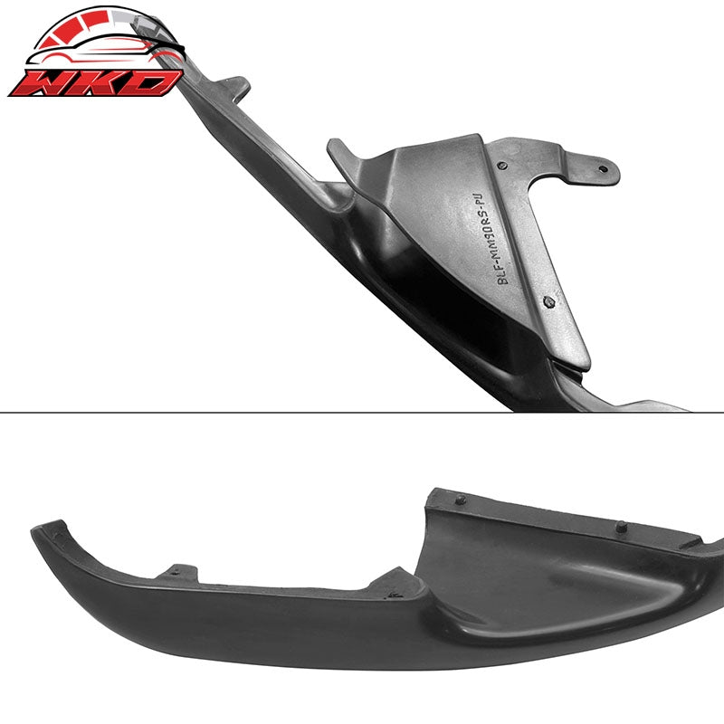 Fits 90-97 Mazda Miata MX5 RS Style Front Bumper Lip Spoiler Unpainted Black PU