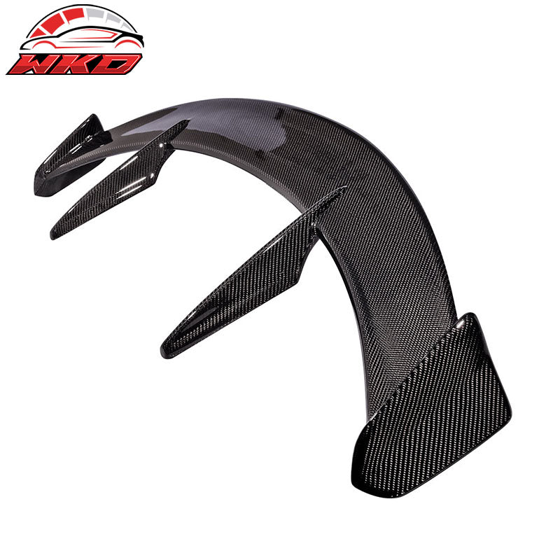 Fits 14-18 Mazda 3 5-Door Hatchback KS Style Matte Carbon Fiber CF Roof Spoiler