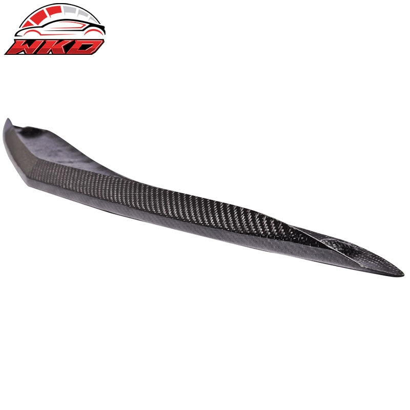Fits 14-16 Mercedes Benz CLA250 Carbon Fiber Front Bumper Lip Valance Trim CF