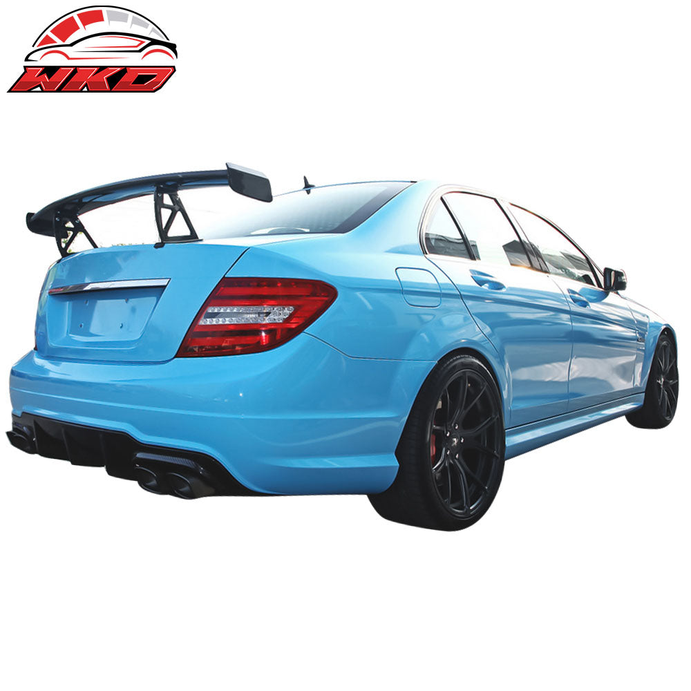 Fits 08-14 W204 Mercedes Benz AMG Black Series Style Trunk Spoiler Wing ABS