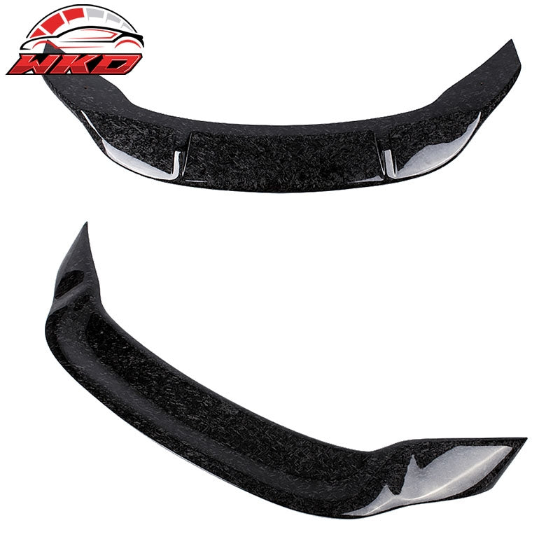 Fits 13-19 Mercedes CLA C117 R Style Trunk Spoiler - Matte Forged Carbon Fiber