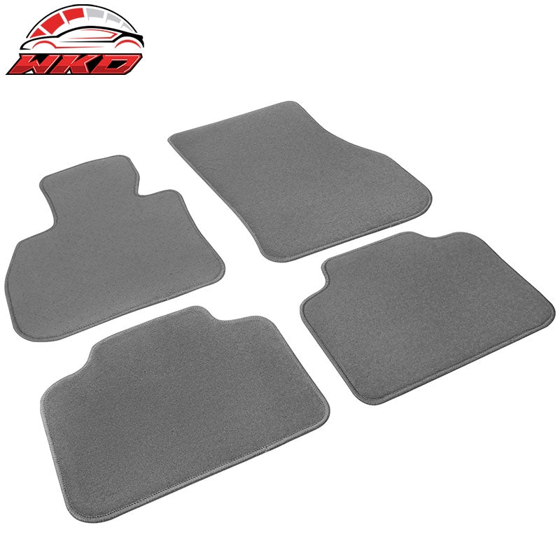 Fits 17-24 Mini Cooper Countryman Nylon Gray Floor Mats Liner Front Rear Carpet