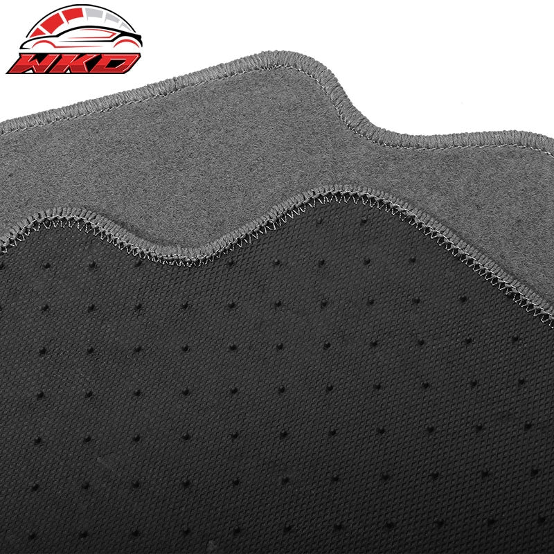 Fits 17-24 Mini Cooper Countryman Nylon Gray Floor Mats Liner Front Rear Carpet