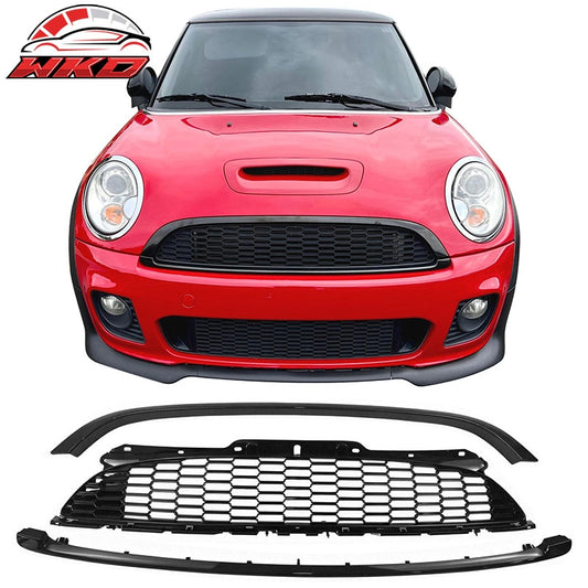 Wholesale For 08-15 Mini Cooper S JCW R55 R56 R57 R58 R59 Gloss Black Front Grille w/Frame - Wikond Auto