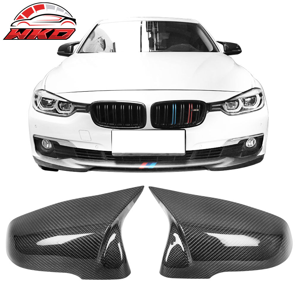 Fits BMW F20 F22 F30 F31 F32 F33 F35 F34 Side View Mirror Cover Carbon Fiber 2PC