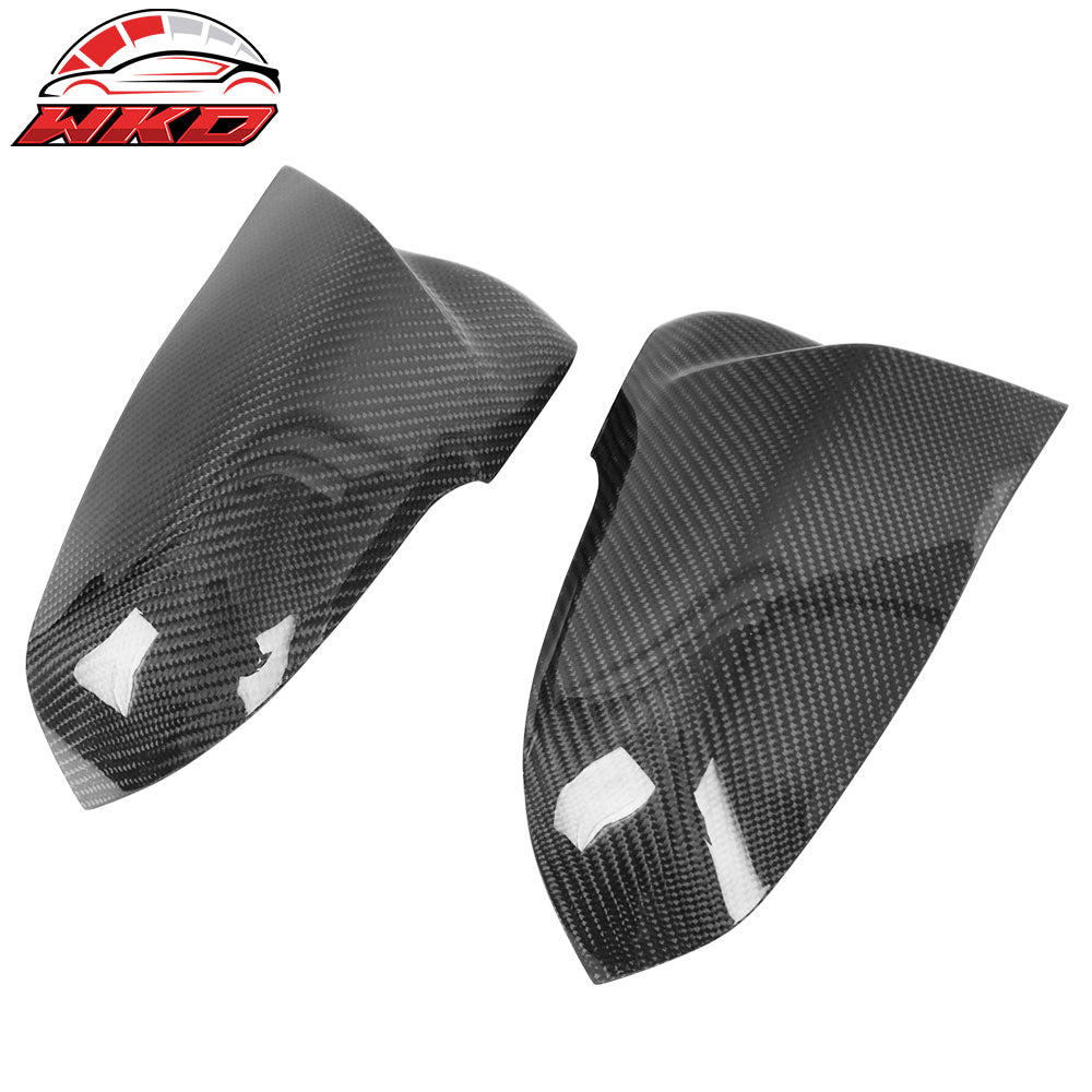 Fits BMW F20 F22 F30 F31 F32 F33 F35 F34 Side View Mirror Cover Carbon Fiber 2PC