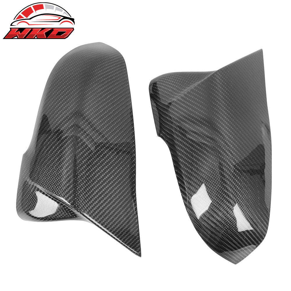 Fits BMW F20 F22 F30 F31 F32 F33 F35 F34 Side View Mirror Cover Carbon Fiber 2PC