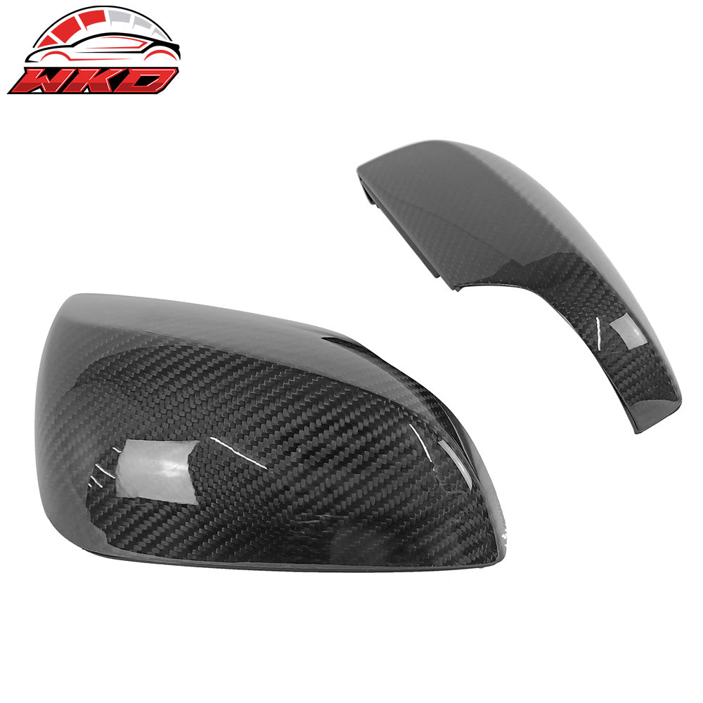 Fits 15-21 Subaru WRX STI Sedan Carbon Fiber Rear View Mirror Covers Trim 2PCS