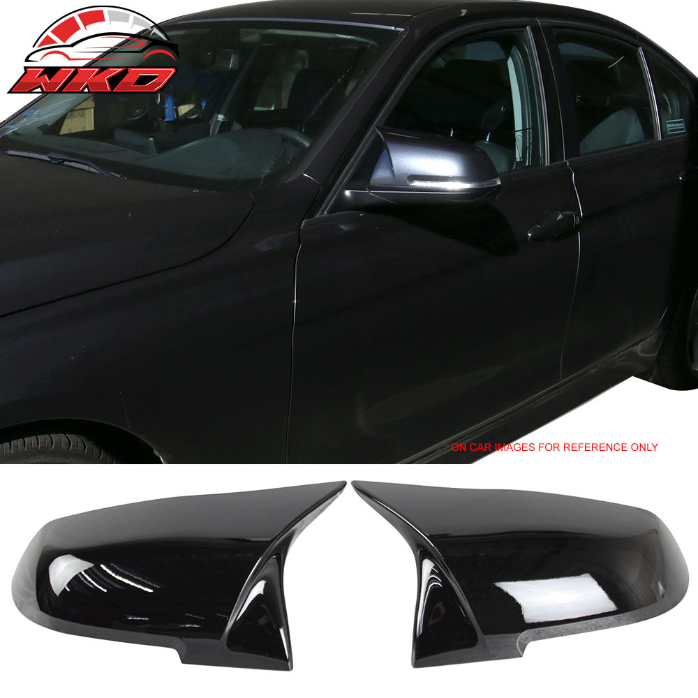 Fits BMW E84 F20 F22 F32 F33 M4 2PCS Replacement Side Mirror Covers Gloss Black