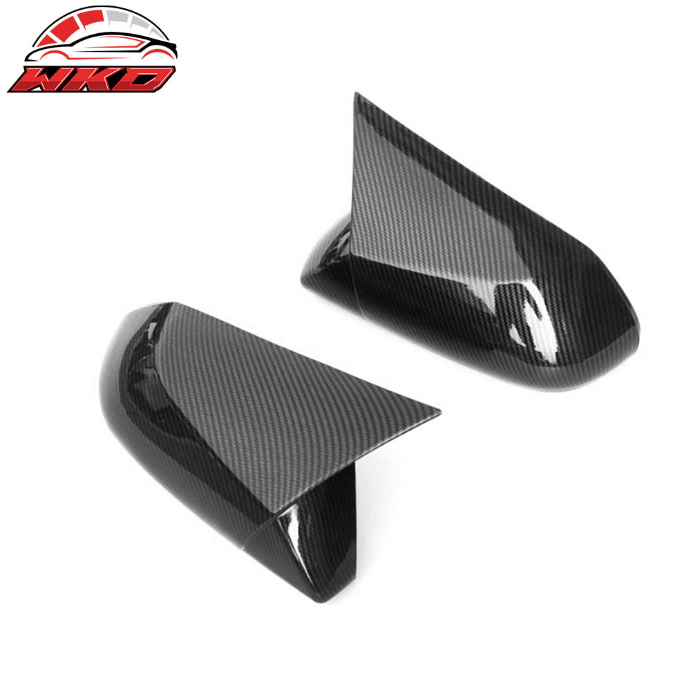Fits 18-26 Toyota Camry/19-22 Avalon M Style Mirror Covers Carbon Fiber Paint