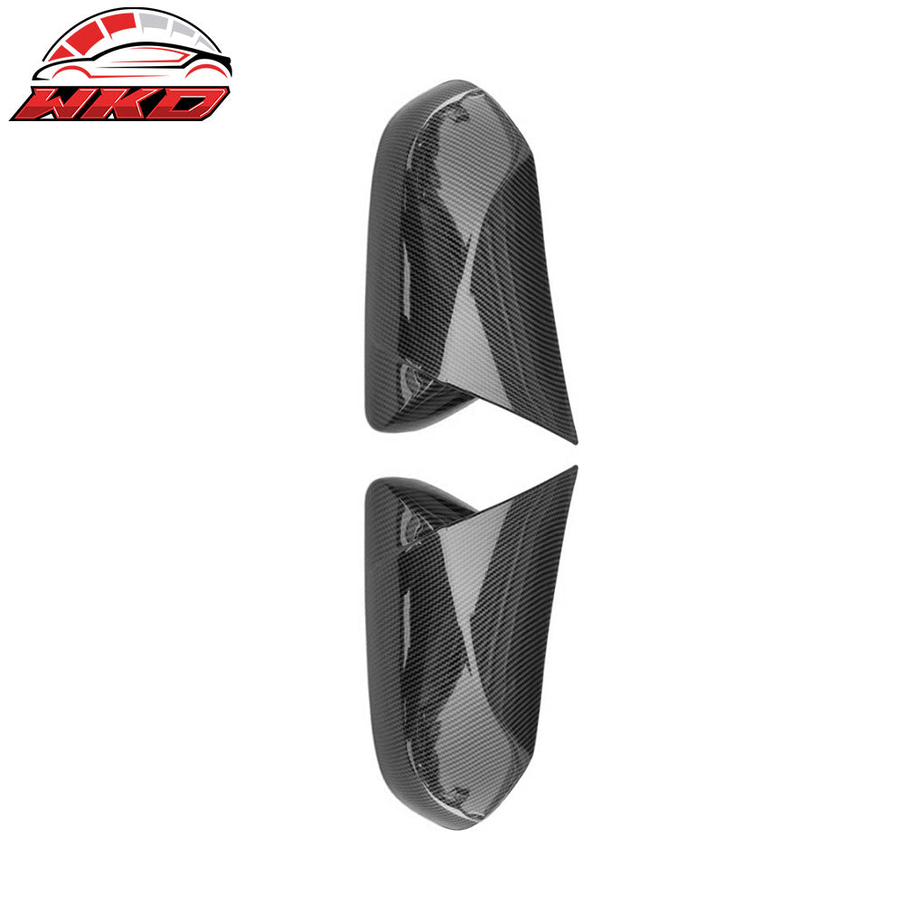Fits 18-26 Toyota Camry/19-22 Avalon M Style Mirror Covers Carbon Fiber Paint