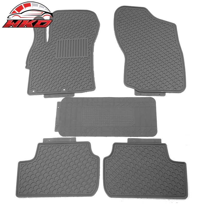 Wholesale 08-17 Mitsubishi Lancer OE Style All Weather Floor Mats Carpets Latex Gray