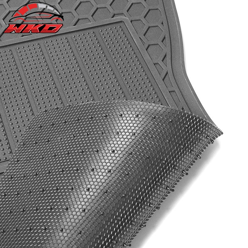 Fits 08-17 Mitsubishi Lancer OE Style All Weather Floor Mats Carpets Latex Gray
