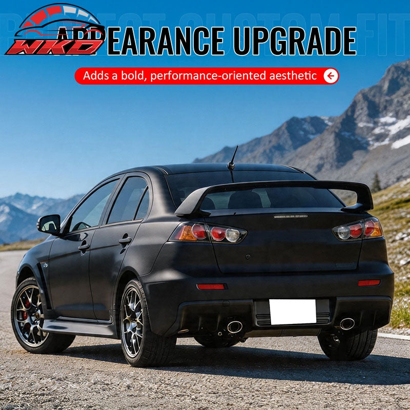 Fits 08-17 Mitsubishi Lancer Evolution X EVO Style Rear Trunk Spoiler Unpainted