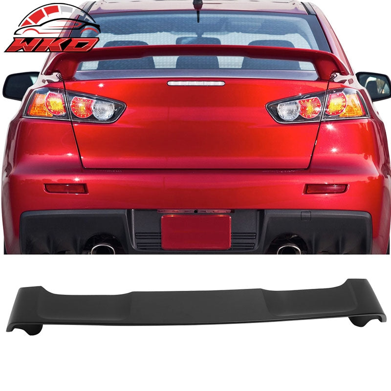 Fits 08-17 Mitsubishi Lancer OE Style Rear Trunk Spoiler Wing Lip Unpainted ABS