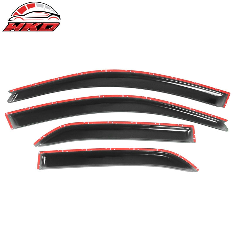 Fits 02-07 Mitsubishi Lancer Acrylic Window Visors 4PC Sun Rain Guard Deflector